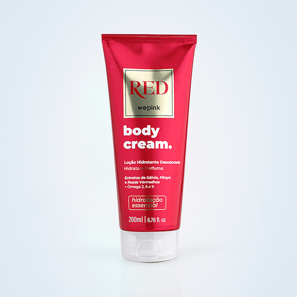 Body Cream Red Desodorante Hidratante 200ml - Wepink