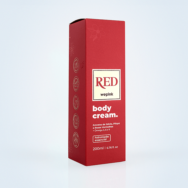 Body Cream Red Desodorante Hidratante 200ml - Wepink
