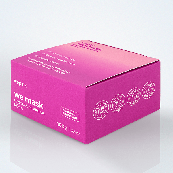 We Mask - Máscara de Argila  Rosa 100g - Wepink