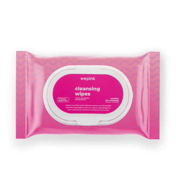 Cleansing Wipes Lenço Umedecido Demaquilante 25 un. - Wepink