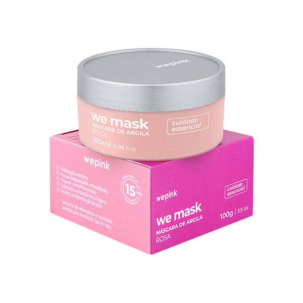 We Mask - Máscara de Argila  Rosa 100g - Wepink