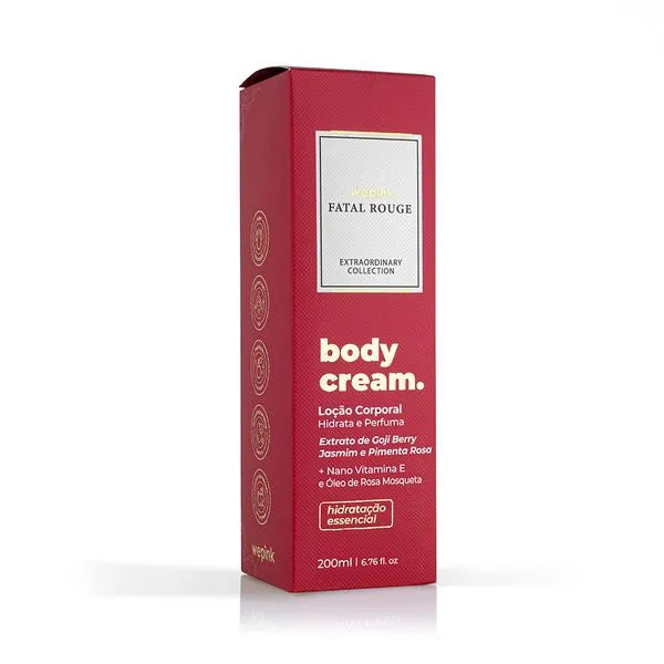Body Cream Fatal Rouge Desodorante Hidratante 200ml - Wepink