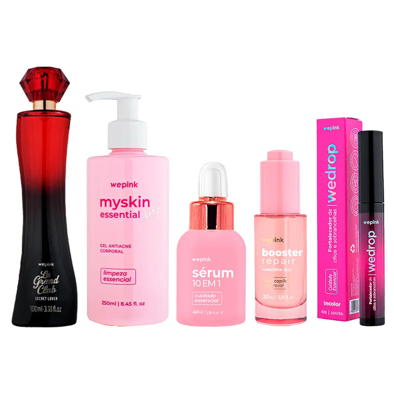 Kit Le Grand Club + Myskin Body + Sérum 10 em 1 + Booster + Wedrop Incolor - Wepink